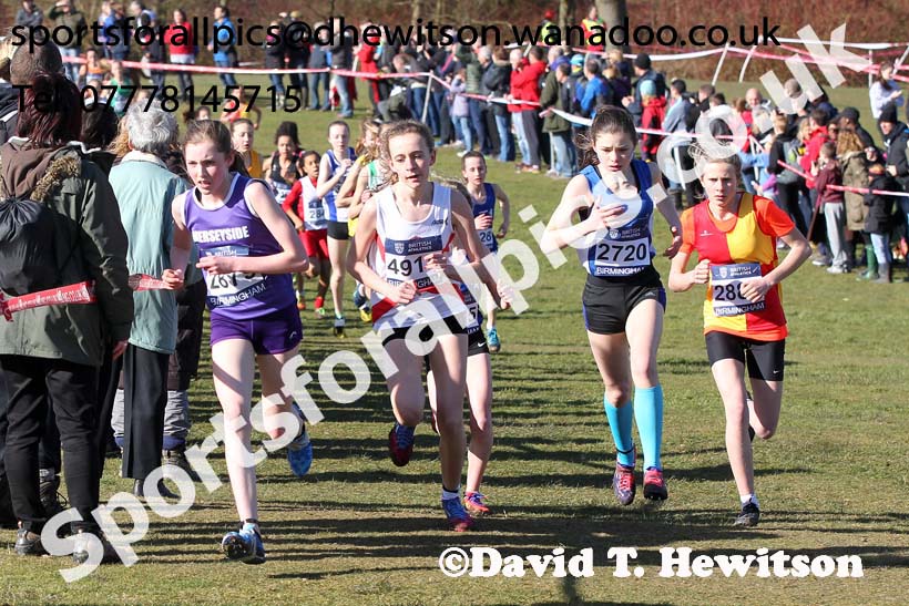 Girls under-13s Inter Counties Cross Country,  Cofton Park, Birmingham. Photo: David T. Hewitson/Sports for All Pics
